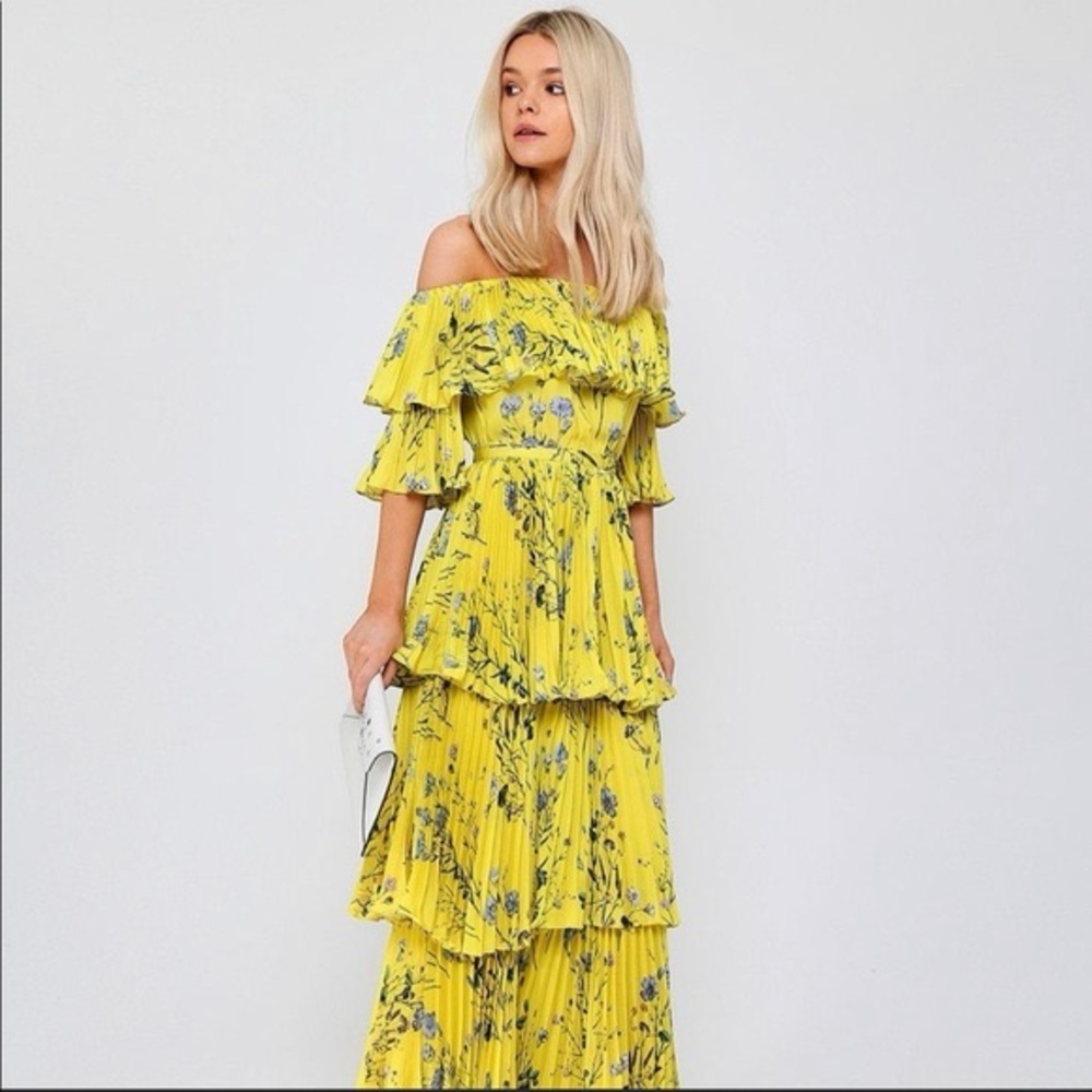 Floral tiered dress